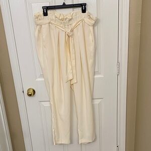 Lane Bryant Elegant Cream Women's Trousers